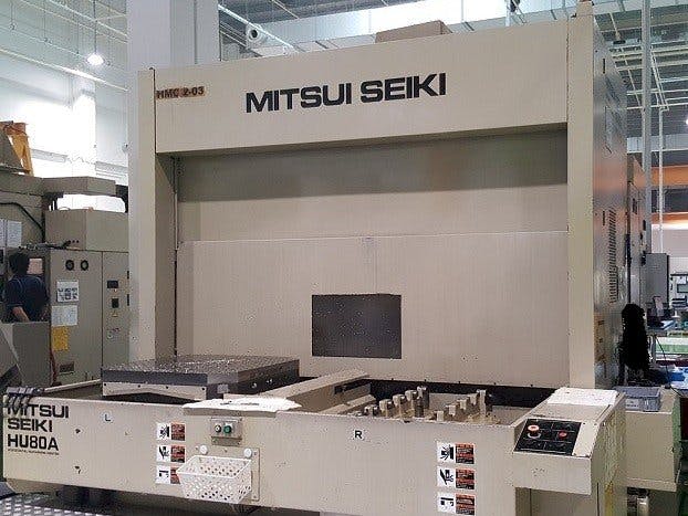 Koneen  Mitsui Seiki HU80A etunäkymä